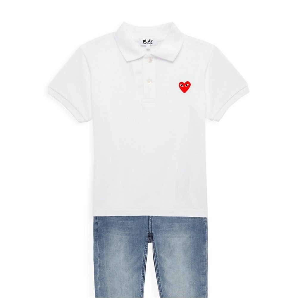 Comme des Garçons PLAY
Little Kid's Logo Polo Shirt